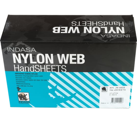 Шлифовальный материал INDASA NYLON WEB на волоконной основе UltraFine (10 шт, P1000-P1500 230х155х6 мм) 01592