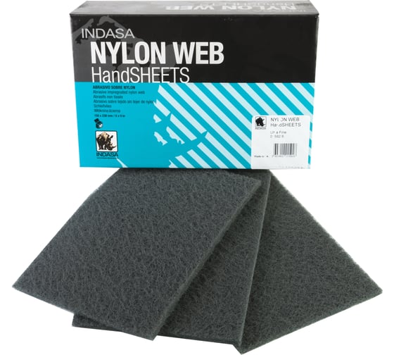 Шлифовальный материал INDASA NYLON WEB на волоконной основе UltraFine (10 шт, P1000-P1500 230х155х6 мм) 01592