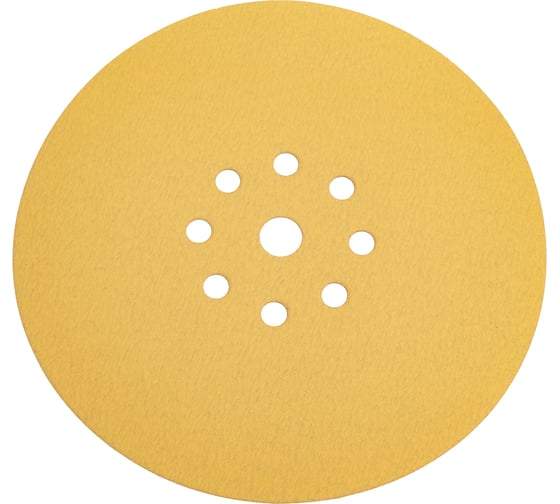 Шлифовальный круг на липучке ABRAFORM Giraffe GOLD 225мм, 9 отв., Р150 AF-GG-150 1