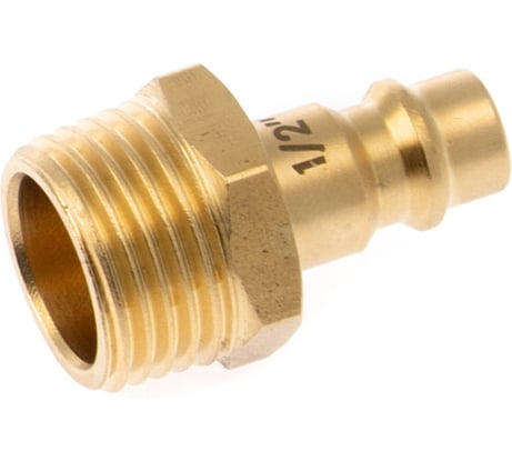 Штуцер быстросъёмный латунный Дело Техники "папа" (M) × "папа" 1/2"(M) 949062