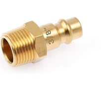 Штуцер быстросъемный латунный Дело Техники папа (M) × папа 3/8(M) 949061