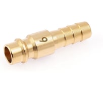 Штуцер быстросъёмный латунный Дело Техники "папа" (М) × ёлочка 9мм 949051