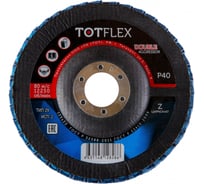 Круг лепестковый торцевой AGGRESSOR DOUBLE 1 (125x22 мм; Z; P40) TOTFLEX 4631148128286