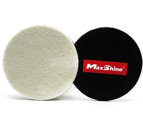 Круг фетровый для полировки стекла Glass Polishing Pad (2 шт; 80 мм) 2065080 MaxShine 016768