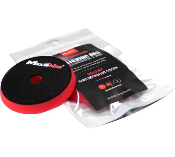 Круг полировальный финишный мягкий красный 130-140x30 мм 2013140R MaxShine 015829