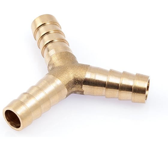Штуцер соединительный Дело Техники Y-образный латунный елочка 9мм 949012 1