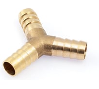 Штуцер соединительный Дело Техники Y-образный латунный елочка 11мм 949013