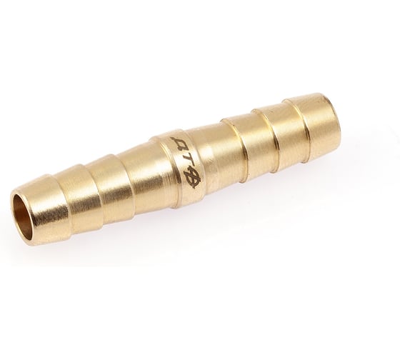 Штуцер соединительный латунный Дело Техники елочка 9мм 949002 1