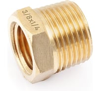 Переходник резьбовой латунный Дело Техники, "папа" 3/8"(M) × "мама" 1/4"(F) 949090