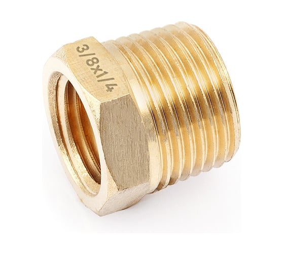 Переходник резьбовой латунный Дело Техники, "папа" 3/8"(M) × "мама" 1/4"(F) 949090 1