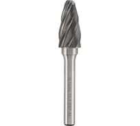 Бор-фреза твердосплавная H-Tools форма F(RBF), 10,0x20x60, S=6мм, HM ALU 116032AHT