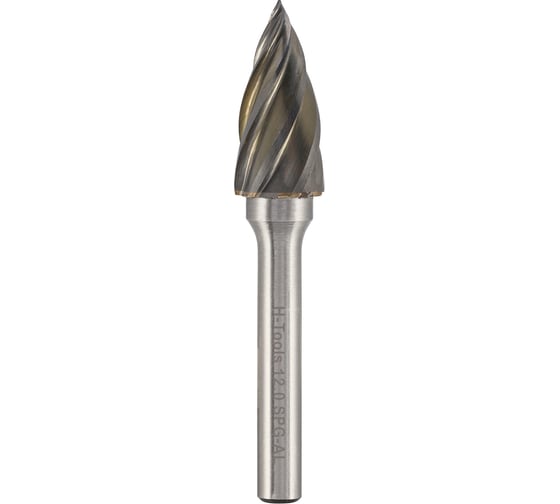 Бор-фреза твердосплавная H-Tools форма G(SPG) 12,0x25x65, S=6мм, HM ALU 116028AHT 1