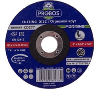 Круг отрезной PROBOS FORMING CD277 T41 for Aluminum 125x1.2x22.23 27751790