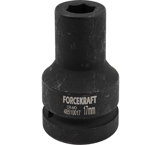 Головка ударная глубокая 6-гранная Forcekraft 17 мм, 1 FK-48510017(57892) 1