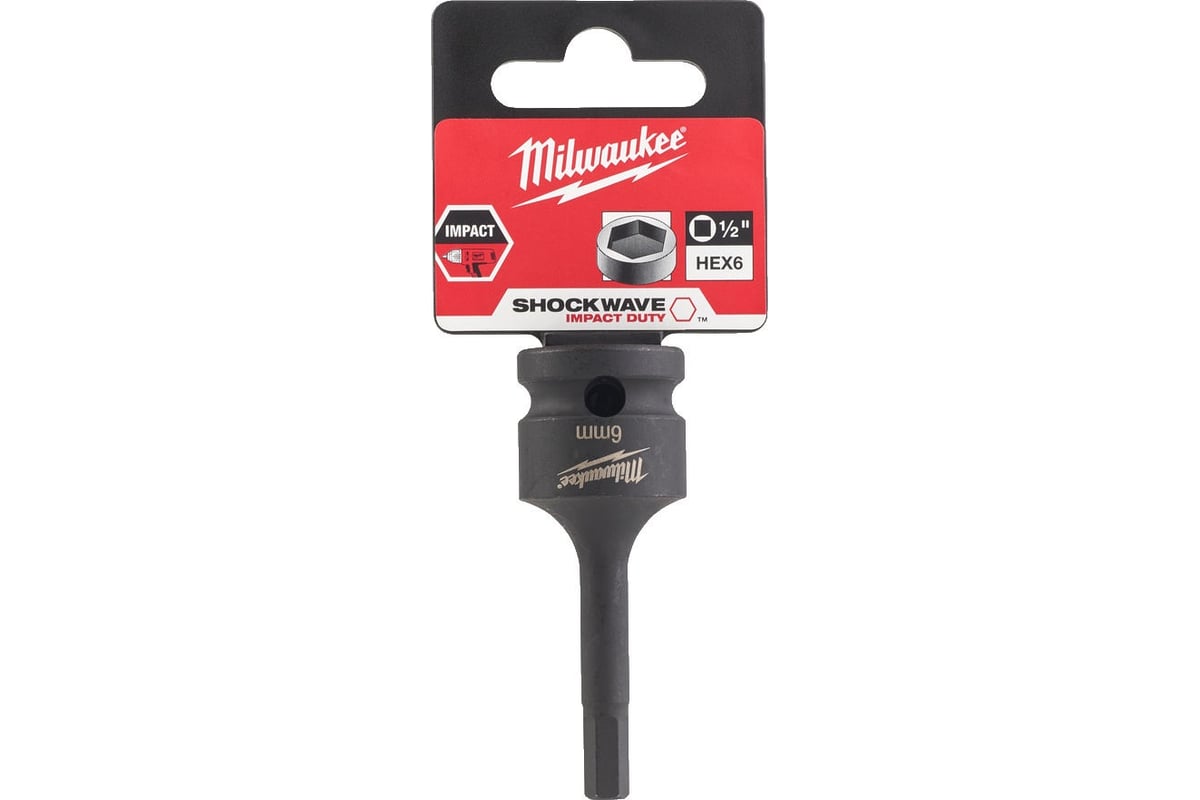 Головка-бита ударная шестигранная (HEX6; 1/2") Milwaukee 4932478064 ...