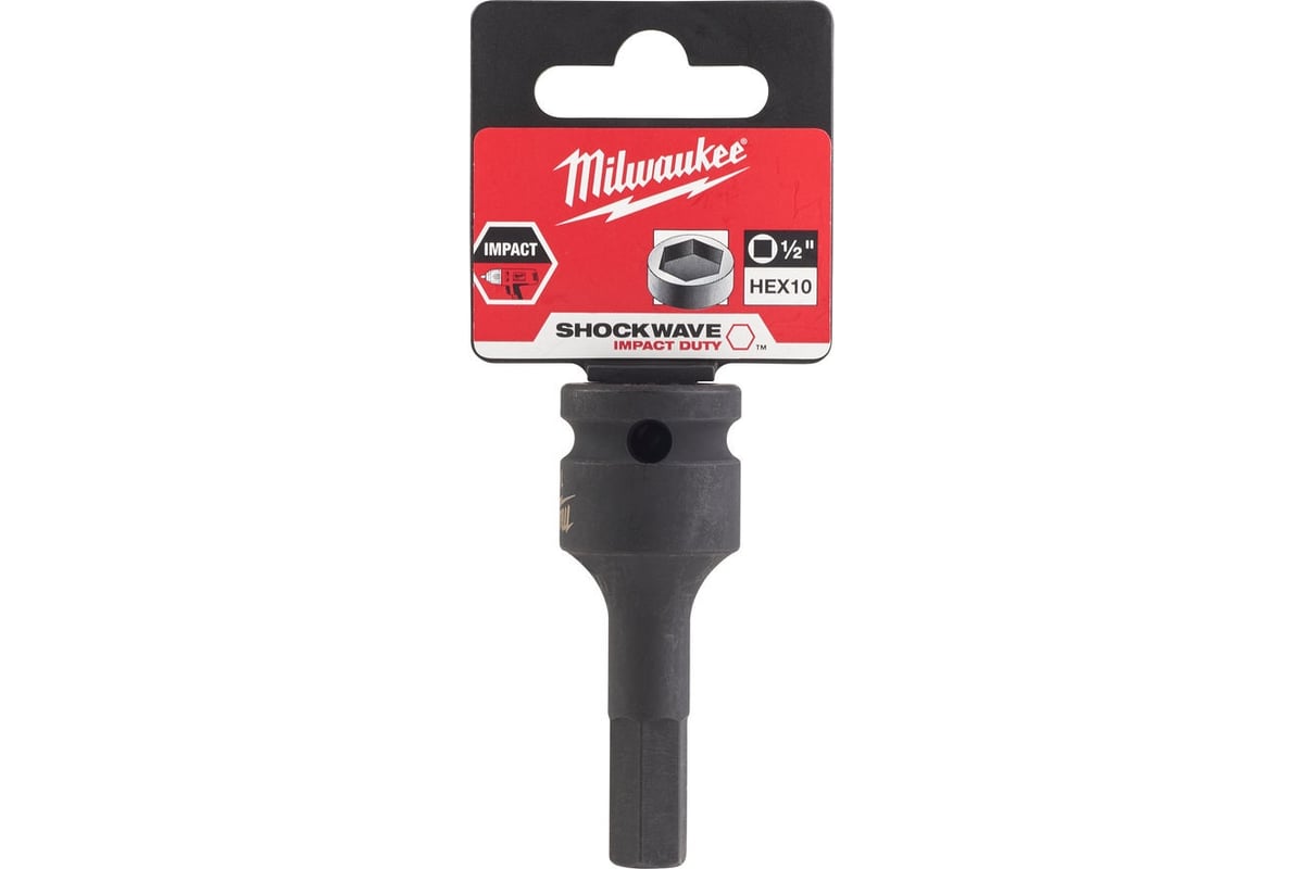 Головка-бита ударная шестигранная (HEX10; 1/2") Milwaukee 4932478066 ...