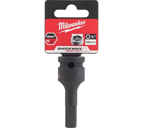 Головка-бита ударная шестигранная (HEX10; 1/2") Milwaukee 4932478066 1