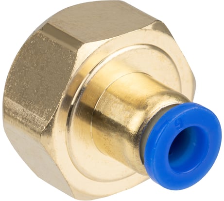 Фитинг цанговый пневматический прямой ARMA 1/2F-6 мм CF F1/2-06