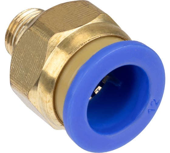 Фитинг цанговый пневматический прямой ARMA 1/8M-12 мм CF M1/8-12