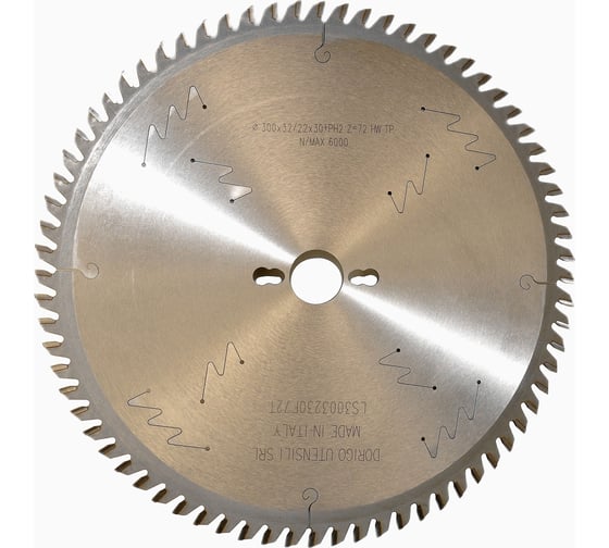 Диск пильный Dorigo 300x3.2/2.2x30 10 Z=72 LS3003230F72T