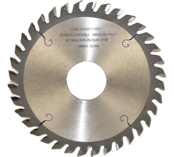 Диск пильный Dorigo подрезной 180x4.85-5.8/3.5x45 Z=36 LC1804854536