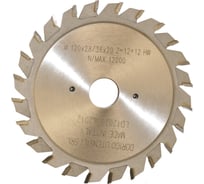 Диск пильный Dorigo подрезной регулируемый 120x2.8-3.6/2.2x20 Z=12+12 LD12028362012