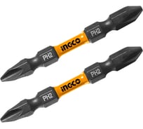 Ударная бита INGCO SUPER INDUSTRIAL PH2хPH2, 65мм, 2шт, S2 SDBIM72PH265