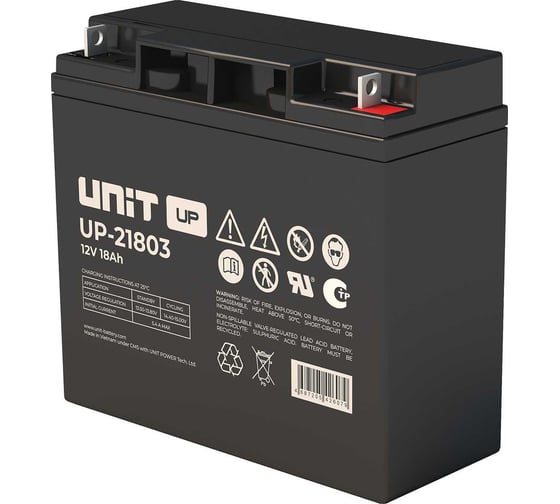 Аккумуляторная батарея UNIT UP-21803 12В-18Ач UP21803 1