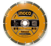 Диск алмазный сегментный INDUSTRIAL (230х10х2.2х22 мм) INGCO DMD012301