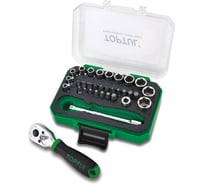 Набор головок и бит TOPTUL 1/4, Мини, 33 предмета, GABW3301