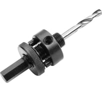 Хвостовик TOLSEN HEX 7/16, для коронок 32-152 мм, центрирующее сверло M2 HSS 1/4x75 мм 75701