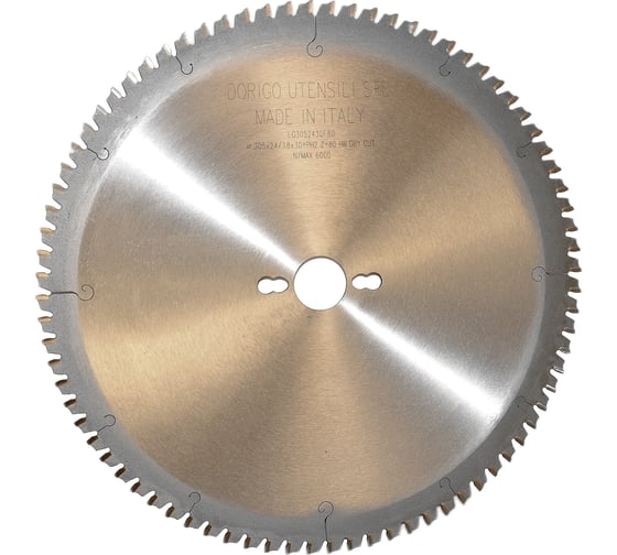 Диск пильный Dorigo для обработки стали 305x2.4/1.8x30+PH2 0 Z=80 LG3052430F80