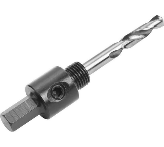 Хвостовик TOLSEN HEX 3/8, для коронок 14-30 мм, центрирующее сверло M2 HSS 1/4x75 мм 75700