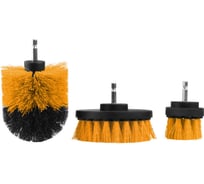 Щетки TOLSEN для чистки под шуруповерт 1/4, 3 шт 77554