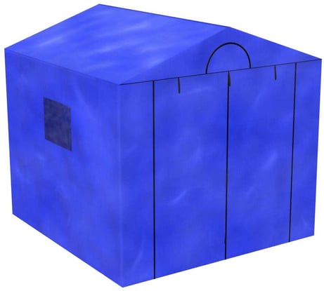 Палатка сварщика МногоТентов домик 3x3х2,4 м. тарпаулин 7D3x3Ts