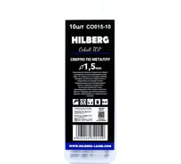 Сверло кобальтовое по металлу Hilberg 1.5x40(18) мм (10шт) Cobalt TOP, CO015-10
