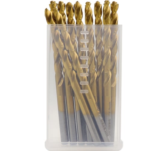 Сверло кобальтовое по металлу Hilberg 5.2x86(52) мм (10шт) Cobalt TOP, CO052-10 1