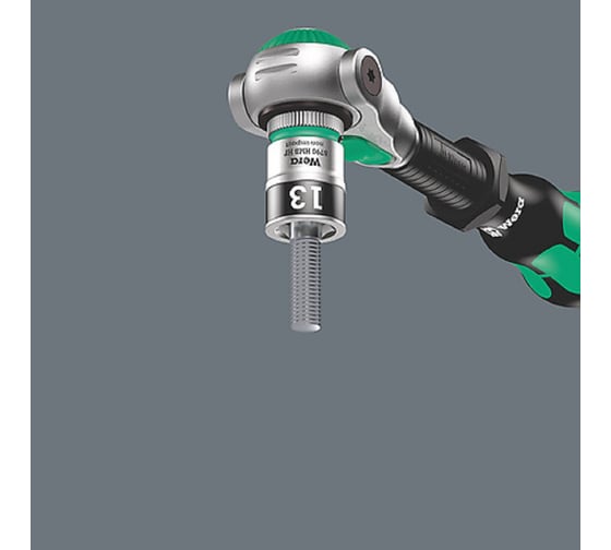 Головка торцевая 6-гранная WERA 8790 HMB HF Zyklop 3/8, с фиксацией, 13 x 29 мм WE-003747