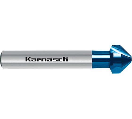 Зенковка Karnasch 90 30.0x4.1x71x12 мм, HSS-XE с покрытием BLUE-TEC (хвостовик шестигранник) 20.1745-240