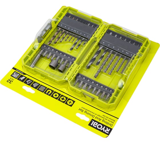 Набор бит и сверл RAK32DDMIX 32 шт Ryobi 5132004425