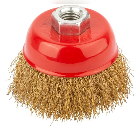 Кордщетка чашечная  для УШМ (витая латунированная) 150 мм Профессионал 9639