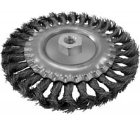 Щетка-крацовка плоская (150 мм; M14; стальная скрученная проволока) Pobedit 2126315