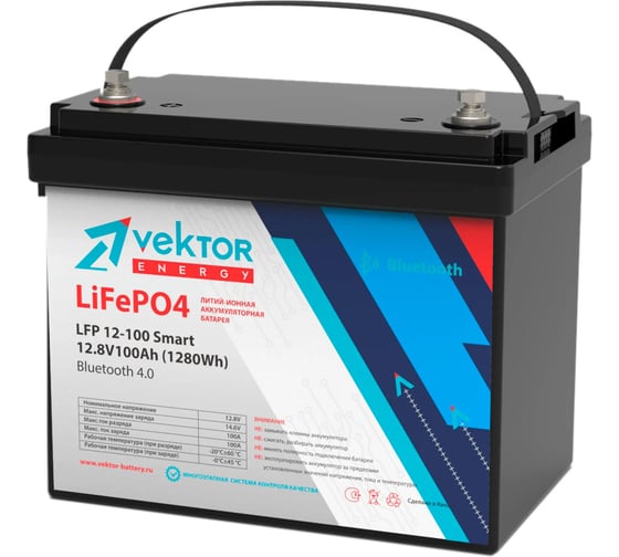 Аккумуляторная батарея Vektor Energy LFP 12.8-100 91001