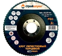 Круг лепестковый Стройштуки 125 мм, Р60, Т29 PROFI синий чашка УТ-00039729