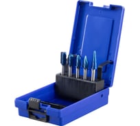 Набор борфрез твердосплавных по металлу с покрытием LENZ 5 шт, арт. LZBS 010 C3