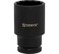 Головка торцевая ударная глубокая 12-гранная Thorvik S23S2227 1/2DR, 27 мм 054455