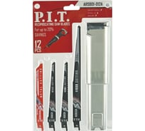 Набор полотен P.I.T. для сабельной пилы 12шт ARSB01-012A