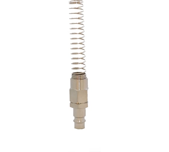 БРС KraftWell папа, c пружиной для шланга 8x12 мм, 1 шт KRW-QCS0812M 1