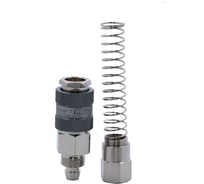 БРС KraftWell мама c пружиной для шланга 8x12 мм, 1 шт KRW-QCS0812F