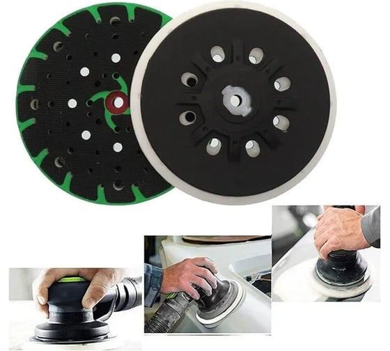 Шлифовальная тарелка Vitatools для FESTOOL, 202463, зеленая, мягкая PD-150-f-myagkaya 1